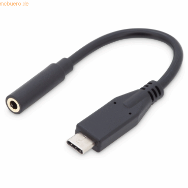 Assmann DIGITUS USB Type-C Audio Adapter/Konverter 3.5mm Klinke St/Bu von Assmann