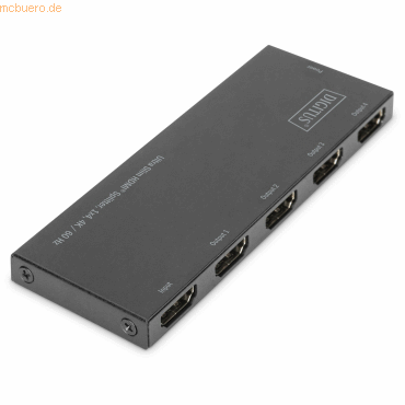 Assmann DIGITUS Ultra Slim HDMI Splitter 1x4 4K/60Hz Micro USB Power Assmann DIGITUS Ultra Slim HDMI Splitter 1x4 4K/60Hz Micro USB Power von Assmann