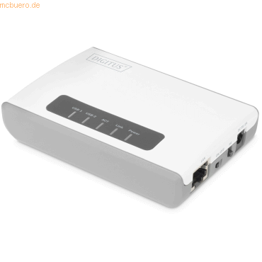 Assmann Digitus 2-Port USB 2.0 Wireless Multifunction Network Server von Assmann