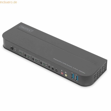 Assmann Digitus KVM-Switch, 4-Port, 4K60Hz, 4 x DP in, 1 x DP/HDMI von Assmann