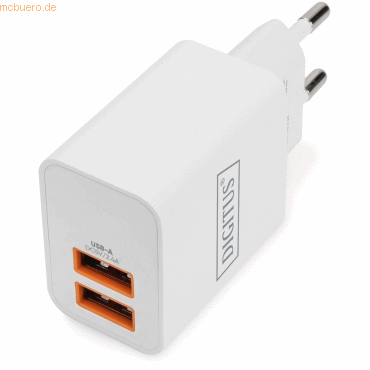 Assmann Digitus USB Ladegerät 2x USB-A, 15,5W Assmann Digitus USB Ladegerät 2x USB-A, 15,5W von Assmann