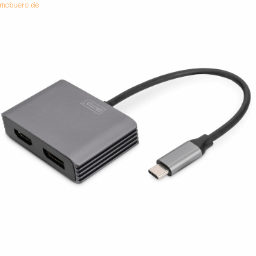 Assmann Digitus USB Type-C 4K 2in1 DisplayPort + HDMI Grafik-Adapter Assmann Digitus USB Type-C 4K 2in1 DisplayPort + HDMI Grafik-Adapter von Assmann