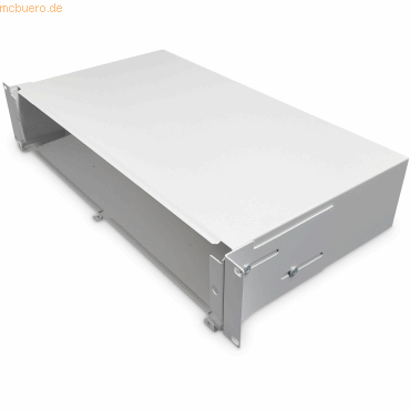 Assmann Glasfaser Spleißbox, ausziehbar, 2HE 483 mm (19-), grau von Assmann