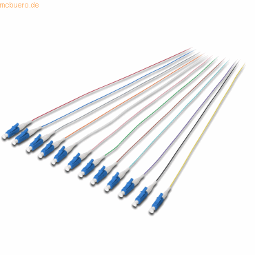Assmann LC Fiber Pigtail,LB, 09/125 µ 12 St.,DIN IEC 304, SM OS2, 2m von Assmann