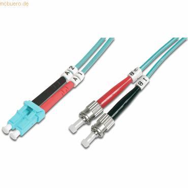 Assmann LWL Patchk., LC/ST Multimode 50/125 µ, Duplex 10m, Kl.OM3 Assmann LWL Patchk., LC/ST Multimode 50/125 µ, Duplex 10m, Kl.OM3 von Assmann