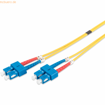 Assmann LWL Patchk., SC/SC OS2, Singlemode 09/125 µ, Duplex, 1m von Assmann