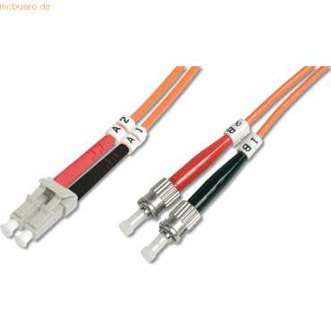 Assmann LWL Patchkabel, LC/ST MM, OM2, 50/125 µ, Duplex 10m Assmann LWL Patchkabel, LC/ST MM, OM2, 50/125 µ, Duplex 10m von Assmann