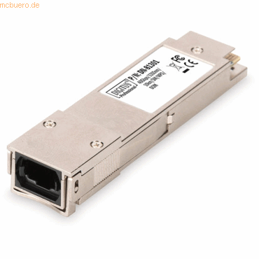 Assmann QSFP 40 Gbps Modul, Singlemode, 1310nm, 10Km MPO Stecker, OM3 von Assmann