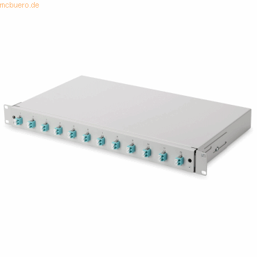 Assmann Spleißbox, 1U, Equipped 12xLC duplex,M25 Schraube,OM3, Adapter Assmann Spleißbox, 1U, Equipped 12xLC duplex,M25 Schraube,OM3, Adapter von Assmann