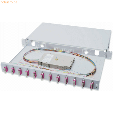 Assmann Spleißbox, 1U, Equipped 12xSC duplex,M25 Schraube,OM4, Adapter Assmann Spleißbox, 1U, Equipped 12xSC duplex,M25 Schraube,OM4, Adapter von Assmann
