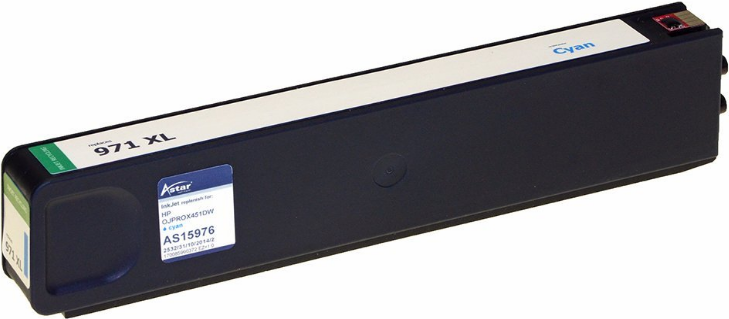 Astar - Cyan - kompatibel - Tintenpatrone (Alternative zu: HP 971XL) - für HP Officejet Pro X451dn, X451dw, X476dn MFP, X476dw MFP, X551dw, X576dw MFP von Astar