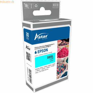 Astar Tintenpatrone Astar AS16021 cyan von Astar