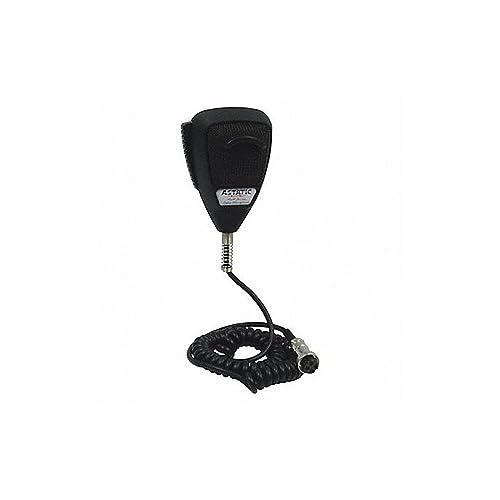 Astatic 30210002 Gummiertes 4-poliges 636L Noise Cancelling Mikrofon, Schwarz von Astatic