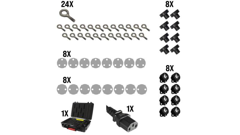 Astera AX3-CRMX-SET 8er SET Hartschalen Lade- und Transportkoffer von Astera