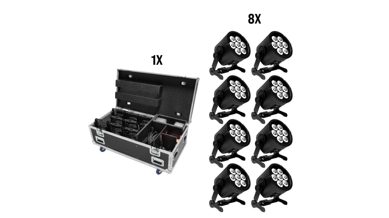 Astera AX9 - 8er SET PowerPar mit Amptown Lade-Case Astera AX9 - 8er SET PowerPar mit Amptown Lade-Case von Astera