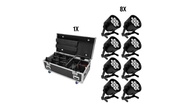 Astera AX9 - 8er SET PowerPar mit Amptown Lade-Case von Astera