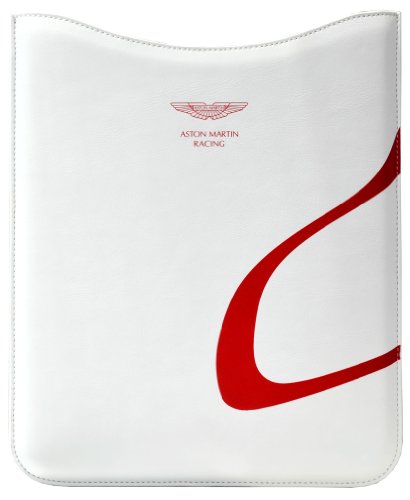 Aston Martin Racing Lederhülle für iPad 2 / 3, Weiß/Rot von Aston Martin Racing