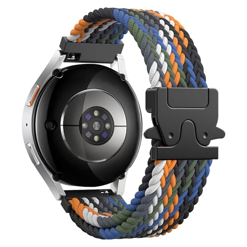 Astorgos Geflochtenes Armband für Samsung Galaxy Watch 7 6 5 4 FE 40mm 44mm/Watch 6 4 Classic 43mm 47mm 42mm 46mm/5 Pro 45mm/3 41mm/Active 2, 20mm Elastisches Nylon Sport Band für Herren Damen, Denim Astorgos Geflochtenes Armband für Samsung Galaxy Watch 7 6 5 4 FE 40mm 44mm/Watch 6 4 Classic 43mm 47mm 42mm 46mm/5 Pro 45mm/3 41mm/Active 2, 20mm Elastisches Nylon Sport Band für Herren Damen, Denim von Astorgos