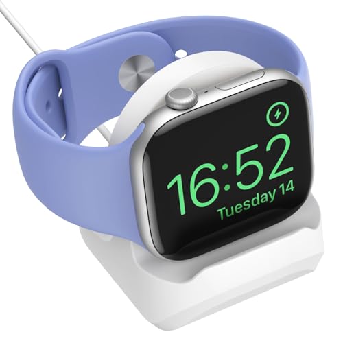 Astorgos Ladestation Halterung Kompatibel Apple Watch Ultra2/Ultra/SE2/Series 10/9/8/7/6/5/4/3/2/1,Silikon Ladegerät Ständer Rutschfester Halter für iWatch 49mm/46mm/45mm/44mm/42mm/41mm/40mm/38mm,Weiß Astorgos Ladestation Halterung Kompatibel Apple Watch Ultra2/Ultra/SE2/Series 10/9/8/7/6/5/4/3/2/1,Silikon Ladegerät Ständer Rutschfester Halter für iWatch 49mm/46mm/45mm/44mm/42mm/41mm/40mm/38mm,Weiß von Astorgos