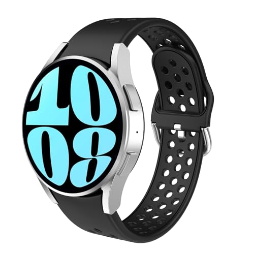 Astorgos Sport Armband Kompatibel mit Samsung Galaxy Watch 7 6 5 4 FE Armband 40mm 44mm/6 4 Classic 43mm 47mm 42mm 46mm/5 Pro 45mm, Weiches Silikon Atmungsaktive Band für Herren Damen, Kohle Schwarz Astorgos Sport Armband Kompatibel mit Samsung Galaxy Watch 7 6 5 4 FE Armband 40mm 44mm/6 4 Classic 43mm 47mm 42mm 46mm/5 Pro 45mm, Weiches Silikon Atmungsaktive Band für Herren Damen, Kohle Schwarz von Astorgos