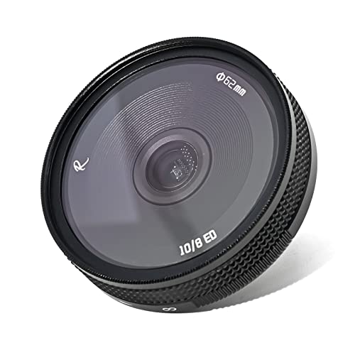 AstrHori 10 mm F8 II Ultraweitwinkel Fischaugenlinse Manuelles APS C-Objektiv mit UV-Filterspiegel Kompatibel mit Leica/Panasonic/Sigma L-Mount spiegellosen Kameras TL, TL2 usw. (Schwarz) von AstrHori