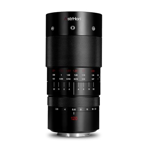 AstrHori 120 mm F2.8 2X Makroobjektiv Vollformat Große Blende Manuelles mittleres Teleobjektiv mit Festbrennweite Compatible with Nikon Z Mount Spiegellose Kameras von AstrHori