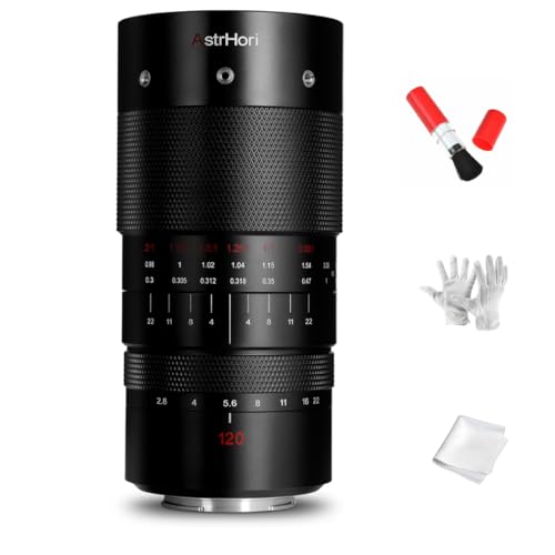 AstrHori 120 mm F2.8 Makro 2x Vollformat-Makroobjektiv mit großer Blende, Vollformat, unterstützt Porträt-/Insekten-/Schmuckaufnahmen, kompatibel mit Sony-Kamera A7R, A7RII, A7RIII, A7RV, A7RIV, A7IV, AstrHori 120 mm F2.8 Makro 2x Vollformat-Makroobjektiv mit großer Blende, Vollformat, unterstützt Porträt-/Insekten-/Schmuckaufnahmen, kompatibel mit Sony-Kamera A7R, A7RII, A7RIII, A7RV, A7RIV, A7IV, von AstrHori