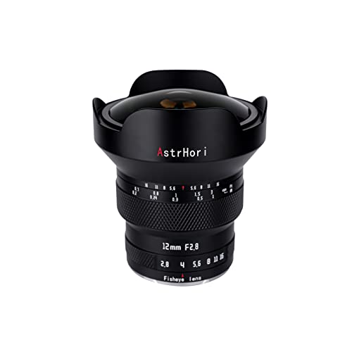 AstrHori 12mm F2.8 Manuelle Fisheye Kamera Objektiv Ultra Weitwinkel für Vollformat L Mount spiegellose Kameras von AstrHori