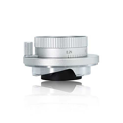 AstrHori 24mm F6.3 Manuelles Vollformat-Objektiv Weitwinkel- und Ultra-Anti-Verzerrungs-Objektiv, kompatibel mit spiegellosen Leica M-Mount-Kameras Leica M6 M8 M9 M10 M11 MP M240 M240P usw(Silber) von AstrHori