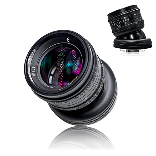 AstrHori 50 mm F1.4 Vollformat-Objektiv mit manueller Neigung und großer Blende, kompatibel mit spiegellosen Sony E-Mount-Kameras von AstrHori