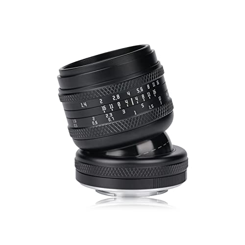 AstrHori 50mm F1.4 Objektiv mit großer Blende Full-Frame-Handbuch 2-in-1-Neigungsobjektiv Kompatibel mit Leica/Panasonic/Sigma L-Mount spiegellosen Kameras FP,S5,S1,S1R,S1H,SL,TL,TL2 usw von AstrHori