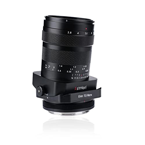 AstrHori 85 mm F2,8 Makro & Neigung & Mittleres Teleobjektiv Manuelles 3-in-1-Vollformat Insekt Juwel Porträtobjektiv für spiegellose Kameras der Canon RF Mount EOS RP,EOS R5,EOS R6,EOS R3,EOS R usw von AstrHori