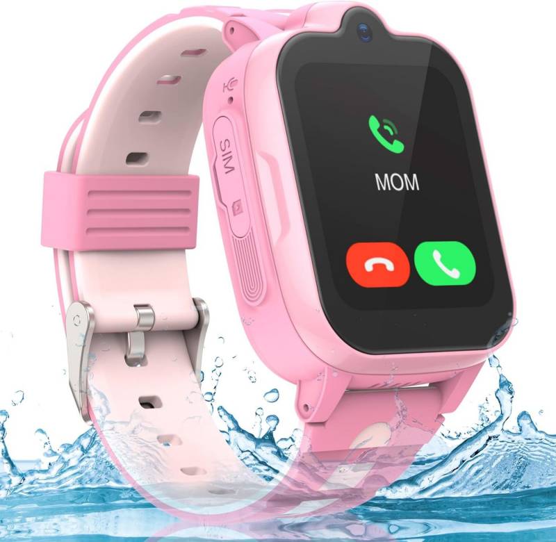 AstraMinds Kontaktverwaltung und Sprachchat Smartwatch (Android, iOS), mit GPS Tracker,Anrufen,Telefonieren Mit WiFi, Videoanruf, SOS, Wecker von AstraMinds