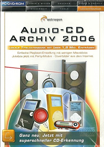 Audio-CD-Archiv 2006, 1 DVD-ROM Lokale Titeladatenbank mit über 1,8 Mio. Einträgen. Für Windows 2000, XP von Astragon