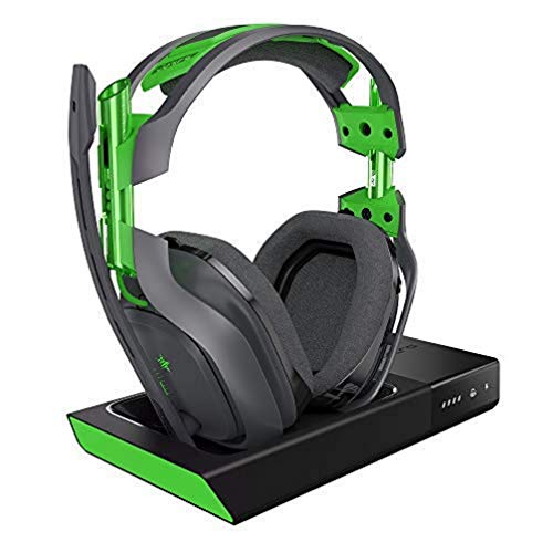 ASTRO Gaming A50 Headset (kabellos) + Basisstation mit Dolby 7.1 Surround Sound (kompatibel mit Xbox One, PC, Mac) grau/grün von Astro Gaming