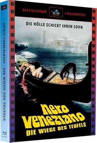 Nero Veneziano - Die Wiege des Teufels ( Schwarzes Venedig / Damned in Venice ) 3-Disc Mediabook Cover A incl. 24 Seitigem Booklet + Wendeposter + 4 x Picture-Cards Blu-Ray + DVD + CD Soundtrack von Astro Records & Filmworks