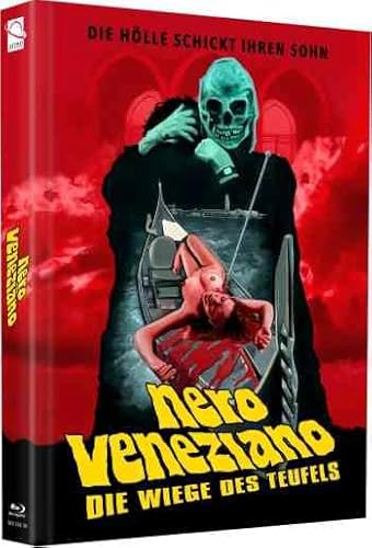 Nero Veneziano - Die Wiege des Teufels ( Schwarzes Venedig / Damned in Venice ) 3-Disc Mediabook Cover J incl. 24 Seitigem Booklet + Wendeposter + 4 x Picture-Cards Blu-Ray + DVD + CD Soundtrack von Astro Records & Filmworks