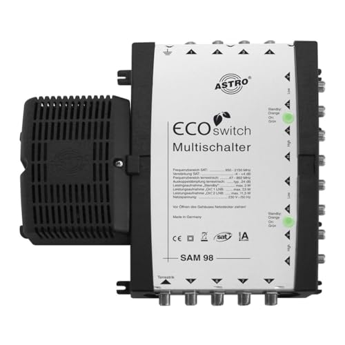 Multischalter 9 Eingänge 8 Teilnehmer ASTRO SAM98ECOSWITCH von Astro