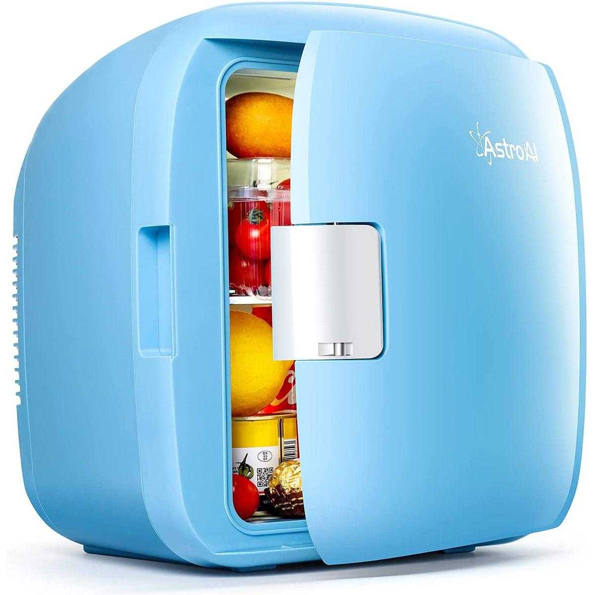 AstroAI 2in1 Mini-Kühlschrank 9 Liter (Kühl- und Heizfunktion tragbar für Auto & Büro Blau) von AstroAI