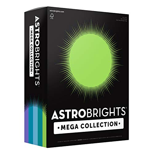 Astrobrights Mega Collection 91689 Farbiger Karton, Frosty", 5 Farben, 320 Blatt, 29,5 kg/176 g/m², 21,6 x 27,9 cm Astrobrights Mega Collection 91689 Farbiger Karton, Frosty", 5 Farben, 320 Blatt, 29,5 kg/176 g/m², 21,6 x 27,9 cm von Astrobrights