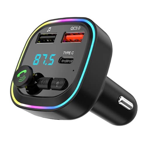 Bluetooth 5.3 FM-Transmitter, Autoradio-Adapter, QC3.0 Schnelllade-LED-Display, kabelloser Bluetooth-MP3-Player, unterstützt USB und TF-Karte Bluetooth 5.3 FM-Transmitter, Autoradio-Adapter, QC3.0 Schnelllade-LED-Display, kabelloser Bluetooth-MP3-Player, unterstützt USB und TF-Karte von Astrobrights