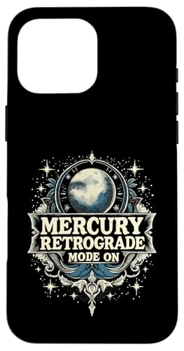 Merkur Rückläufiger Modus Auf Rückläufigkeit Hülle für iPhone 16 Pro Max von Astrology Enthusiasts Retro Humor