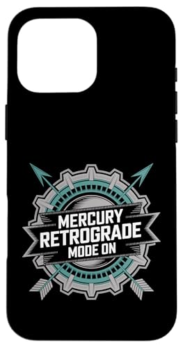 Merkur Rückläufiger Modus Auf Rückläufigkeit Hülle für iPhone 16 Pro Max von Astrology Enthusiasts Retro Humor