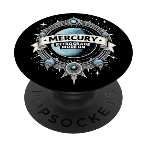 Merkur Rückläufiger Modus Auf Rückläufigkeit PopSockets Klebender PopGrip Merkur Rückläufiger Modus Auf Rückläufigkeit PopSockets Klebender PopGrip von Astrology Enthusiasts Retro Humor