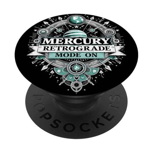 Merkur Rückläufiger Modus Auf Rückläufigkeit PopSockets Klebender PopGrip Merkur Rückläufiger Modus Auf Rückläufigkeit PopSockets Klebender PopGrip von Astrology Enthusiasts Retro Humor