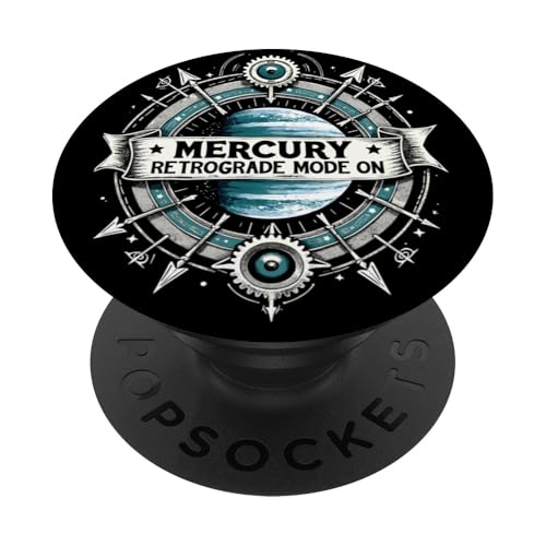 Merkur Rückläufiger Modus Auf Rückläufigkeit PopSockets Klebender PopGrip Merkur Rückläufiger Modus Auf Rückläufigkeit PopSockets Klebender PopGrip von Astrology Enthusiasts Retro Humor