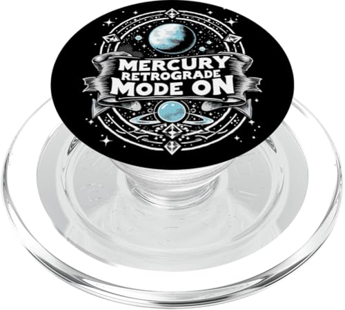 Merkur Rückläufiger Modus Auf Rückläufigkeit PopSockets PopGrip für MagSafe Merkur Rückläufiger Modus Auf Rückläufigkeit PopSockets PopGrip für MagSafe von Astrology Enthusiasts Retro Humor