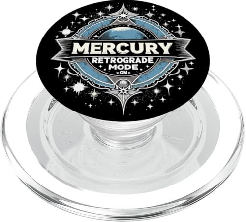 Merkur Rückläufiger Modus Auf Rückläufigkeit PopSockets PopGrip für MagSafe Merkur Rückläufiger Modus Auf Rückläufigkeit PopSockets PopGrip für MagSafe von Astrology Enthusiasts Retro Humor