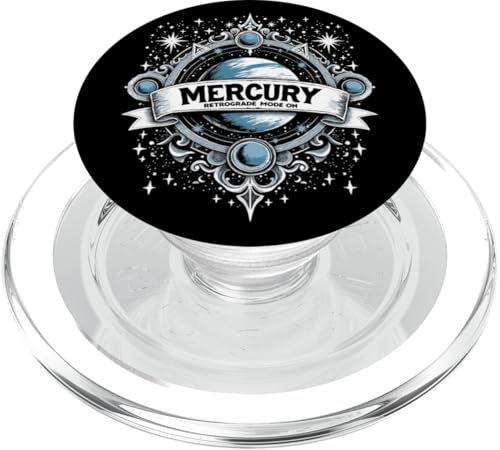 Merkur Rückläufiger Modus Auf Rückläufigkeit PopSockets PopGrip für MagSafe von Astrology Enthusiasts Retro Humor