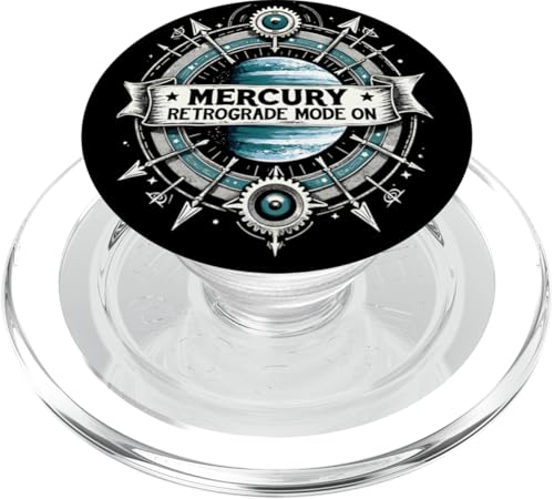 Merkur Rückläufiger Modus Auf Rückläufigkeit PopSockets PopGrip für MagSafe von Astrology Enthusiasts Retro Humor